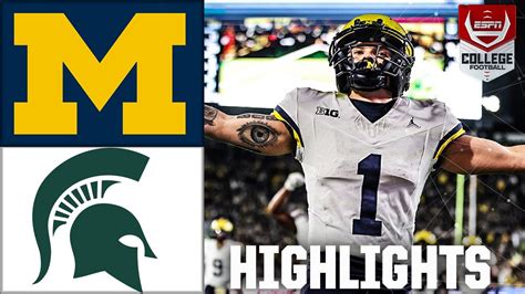 Michigan Wolverines vs. Michigan State Spartans | Full Game Highlights ...