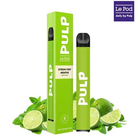 Puff Le Pod Daily Citron Vert Menthe Pulp Un E Liquide Mojito Dosage