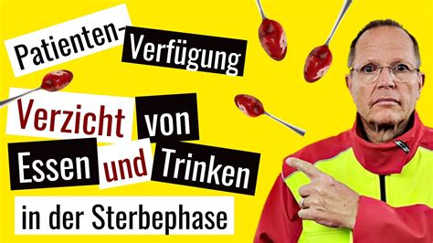 Verzicht Auf Essen Und Trinken In Der Sterbephase YouTube