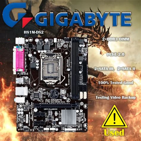 Gigabyte Ga H81m Ds2 Motherboard For Intel H81 Ddr3 Usb3 0 16gb Lga