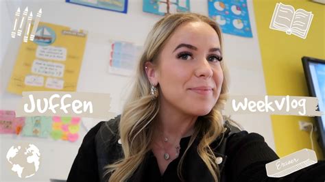 JUFFEN WEEKVLOG Projectweek Haar Krullen Knutselen NA KD Unboxing