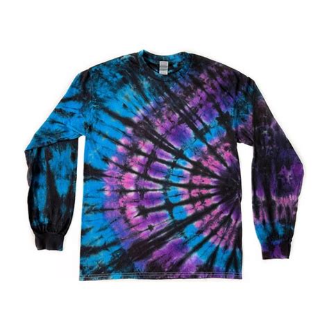 The Milky Way Long Sleeve Tie Dye T Shirt Etsy