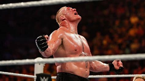 Watch Brock Lesnar Almost Broke His Neck On His Return To Wwe In