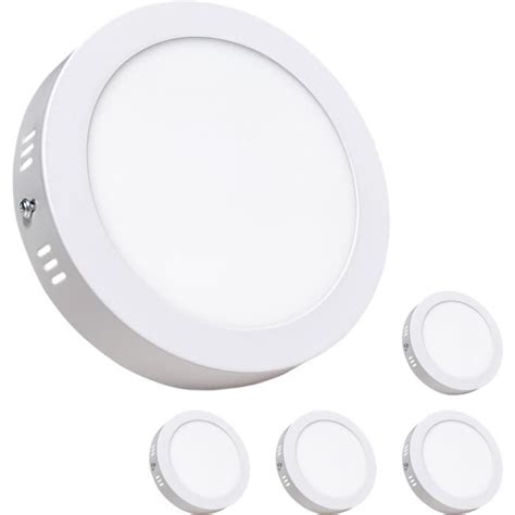 Lot De Plafonnier Led Surface Rond Mm W Cct S Lecteur De