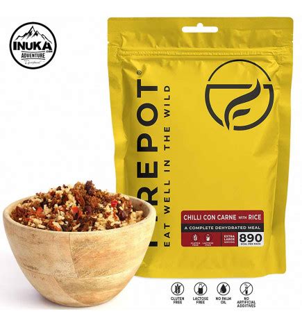 Firepot Repas déshydratés lyophilisés Alimentation de l aventure