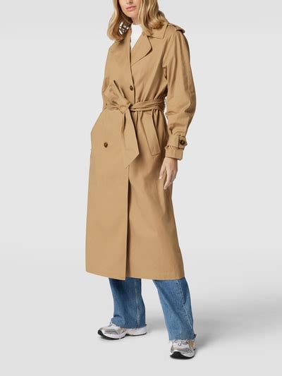 Gina Tricot Trenchcoat Mit Reverskragen Beige Online Kaufen