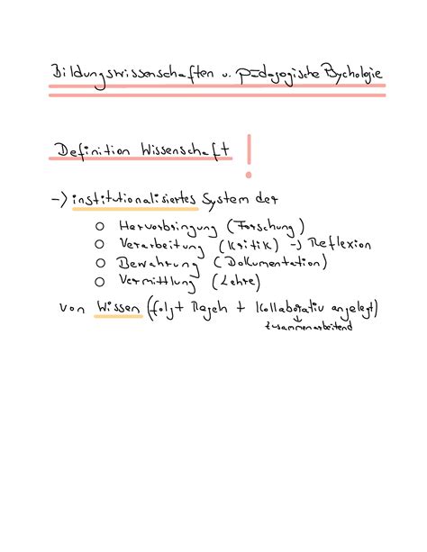 Zusammenfassung Biwi Ws Bildungswissenschaften V