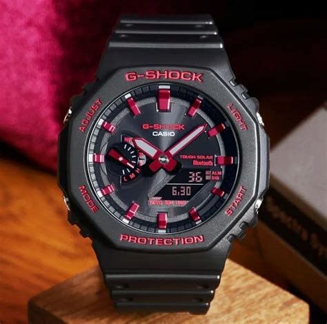 Casio G Shock Ga B Bnr A Ignite Red Smartphone Link Solar Black