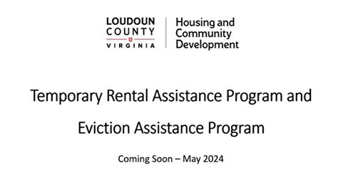 Loudoun County Temporary Rental Assistance Program And Eviction Assistance Program Youtube