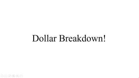 Dollar Breakdown Youtube