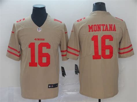 49ers 16 Joe Montana Gold Inverted Legend Limited Jersey