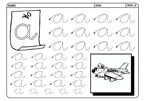 Imprimir Ficha Para Aprender A Escribir La Letra A Recursos De