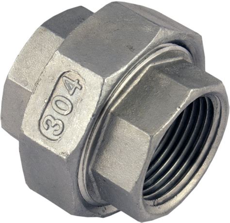 Union Stainless Steel Pipe Fittings Npt Sch Ss Sus Female Male