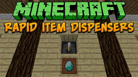 Minecraft Rapid Item Dispensers Tutorial YouTube