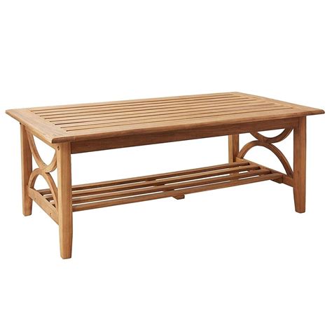 Abbington Teak Wood Patio Coffee Table Cambridge Casual