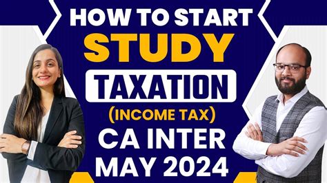 How To Start Study CA Inter Taxation New Scheme Sep 2024 Taxation