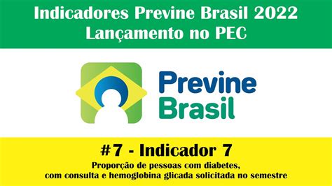 7 Indicador 7 Previne Brasil 2022 YouTube