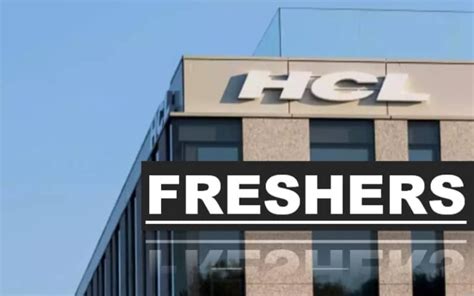 HCL Is Hiring Graduate Entry Level Freshers 0 2 Yrs CareerForFreshers