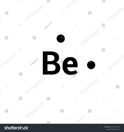 Lewis Structure Beryllium Be เวกเตอร์สต็อก ปลอดค่าลิขสิทธิ์