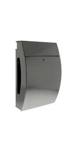 BURG WÄCHTER Stainless Steel Letterbox with Hinged Pain Canopy A4