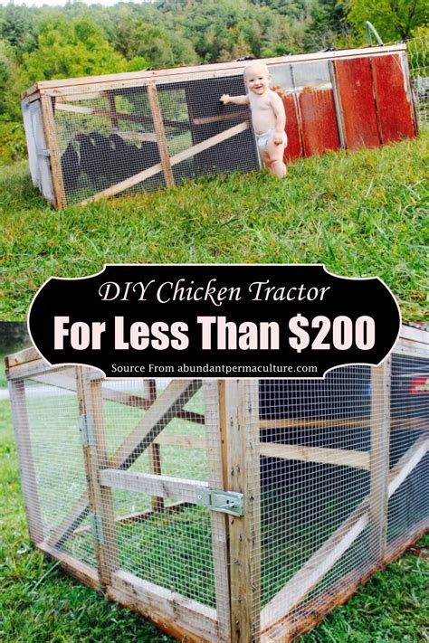 Diy Chicken Tractor Plans That Anyone Can Make Diyscraftsy