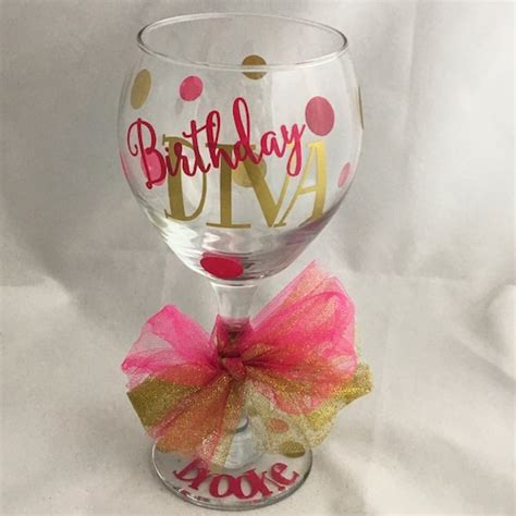 Birthday Squad Birthday Wine Glass Birthday Girl Group Etsy