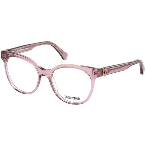 Roberto Cavalli Ladies Pink Cat Eye Eyeglass Frames Rc504907452 Unique Glasses Frames Eye