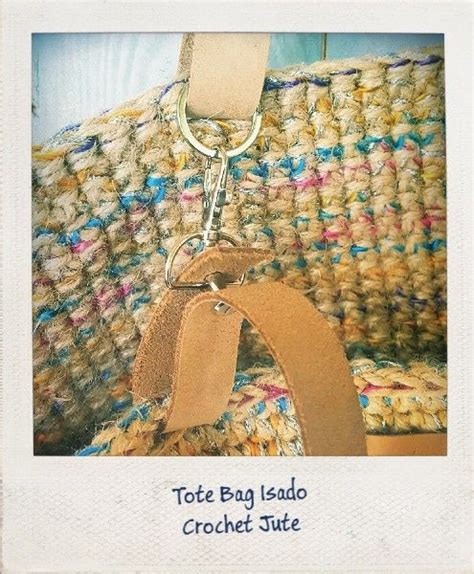 Pin P Crochet Jute Tote Bag Cabas Sac Boho