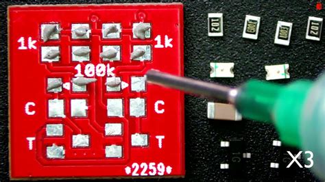 Smd Onderdelen Solderen Op Een Reflow Hot Plate YouTube
