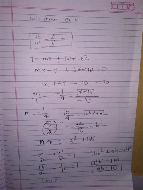 A Hyperbola Passes Through The Points 2 √3 And 4 √21 If Its