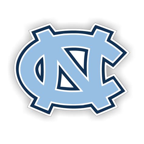 UNC North Carolina Tar Heels "NC" Decal / Sticker Die cut