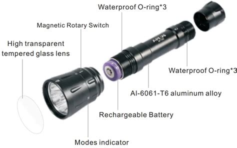 Aplos Ap Diving Flashlight User Manual