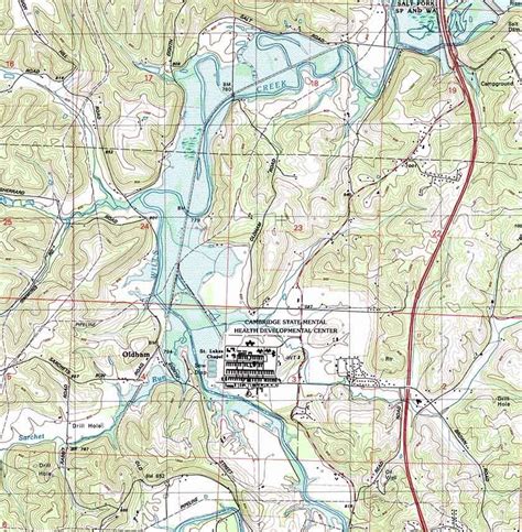 1994 Topo Map Of Cambridge Ohio Quadrangle Salt Fork Lake Etsy