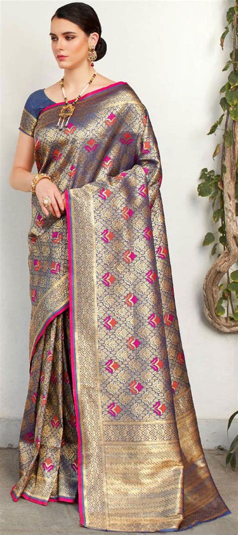 Traditional Multicolor Color Art Silk Silk Fabric Saree