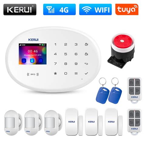 KERUI W20 WIFI GSM 4G Alarm System Home Security Tuya App Control 8