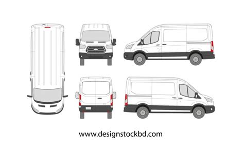 Ford Transit Blueprintoultinetemplate Download Designstockbdcom