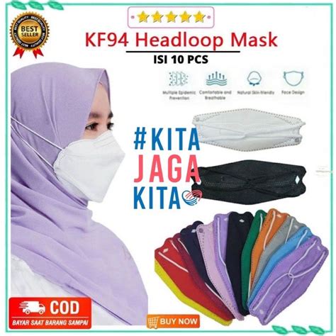 Pcs Bundle Pack Kf Hijab Kf Headloop Korea Layer Disposable