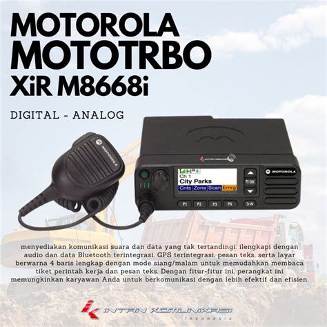 Radio Rig Mototrbo XiR M86868i VHF 45watt Intan Komunikasi Indonesia