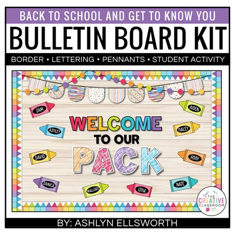 Back to School Bulletin Board | Crayon Theme - The Creative Classroom