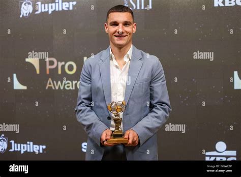 Club S Ferran Jutgla Poses With His Trophy For Best Goal At The Pro