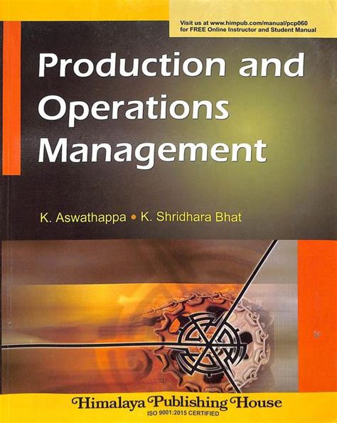 Buy Production & Operations Management book : K Aswathappa,K Shridhara ...