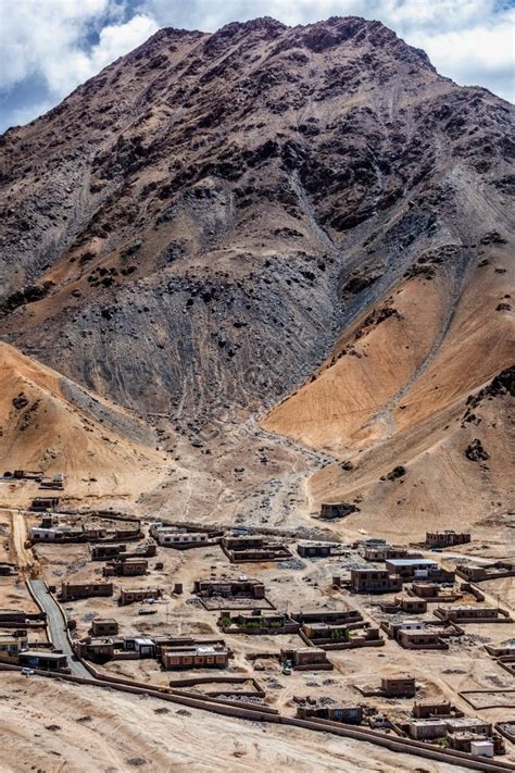 Aerial View Of Leh City The Capital Of Ladakh Region In Himalayas