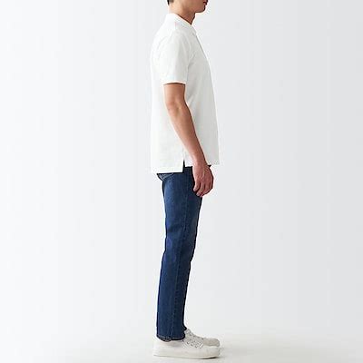 O Polo V I Pique Washed Nam Xs Tr Ng Muji