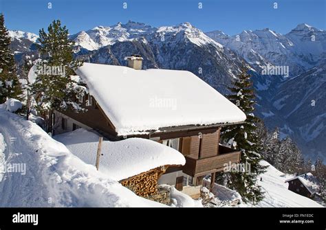 Winter in the swiss alps, Switzerland Stock Photo - Alamy