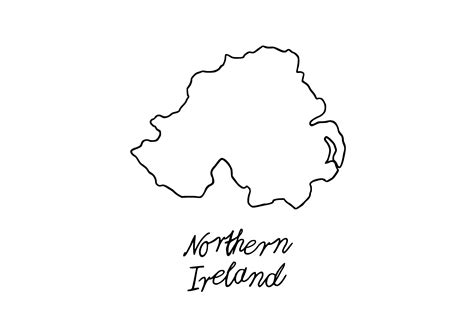 Northern Ireland Country Outline Graphic by Filucry · Creative Fabrica