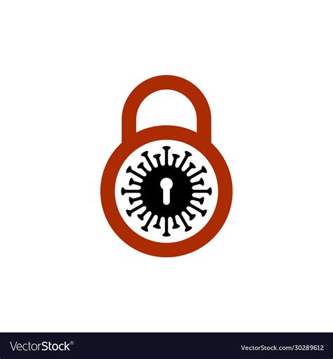 Coronavirus Lockdown Symbol Pandemic Royalty Free Vector