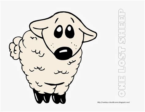 The Lost Sheep Coloring Page