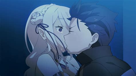 Subaru And Emilia Hd Wallpaper Re Zero Moment