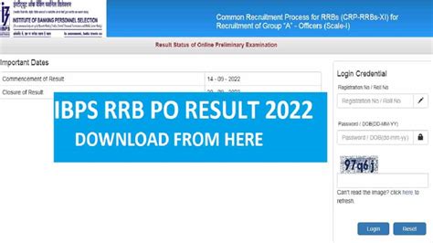 Ibps Rrb Po Result 2022 Out Download Link For Crp Xi Officer Scale 1 Prelims Exam Here