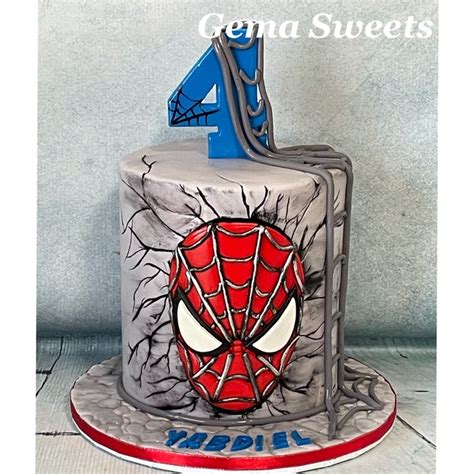 Spiderman Inspired Birthday Cake By Gema Sweets Spiderman Cake